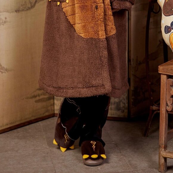 ⚡Women Brown Zhongli Impression Apparel Series Exuvia Fluffy Bedroom Slippers - Picture 5 of 6